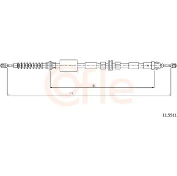 Auto-moto Tažné lanko, parkovací brzda COFLE CFE11.5511