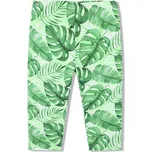 DÍVČÍ 3/4 LEGÍNY BAVLNĚNÉ LISTY Barva: Zelená, Velikost: 152