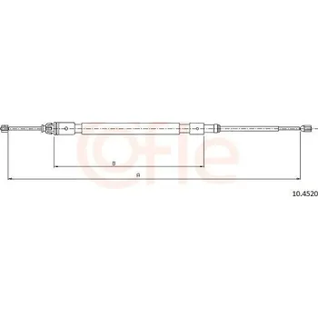 Autodíl Tažné lanko, parkovací brzda COFLE 10.4520
