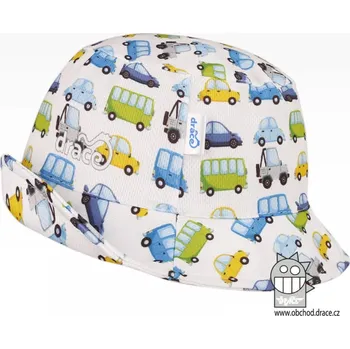 Klobouk Funkční letní klobouk Dráče - Florida 21, bilá, dopravní prostředky Barva: Bílá, Velikost: 46-48