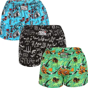 Dámské trenýrky 3PACK dámské trenky Styx art klasická guma vícebarevné (3K15782) XXL Možnost vrácení zboží ZDARMA do 120 dnů!