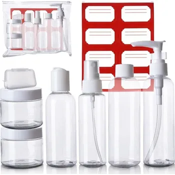 Úložný box Orion Cestovní lahvičky, sada do letadla / na tábor 7ks + sáček na zip