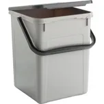 Rotho Nádoba na prací prášek, granule nebo bioodpad – 9 l DETERGENT šedý