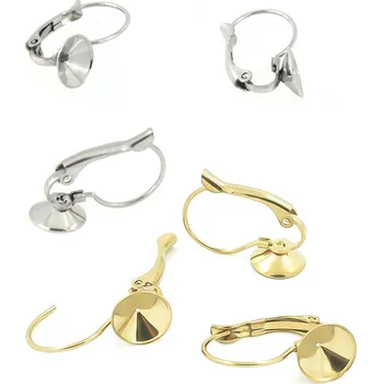 Materiál na výrobu šperku Mechanické háčky 316 8-12mm Rivoli - 1ks - 8mm / Nerez SL