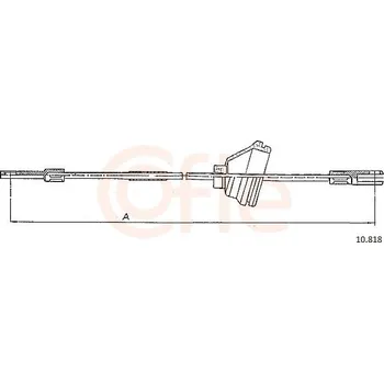 Lanko parkovací brzdy Tažné lanko, parkovací brzda COFLE 10.818