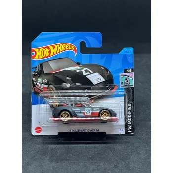 autíčko Hot Wheels - 15 Mazda MX-5 Miata ND Black ZE SBÍRKY