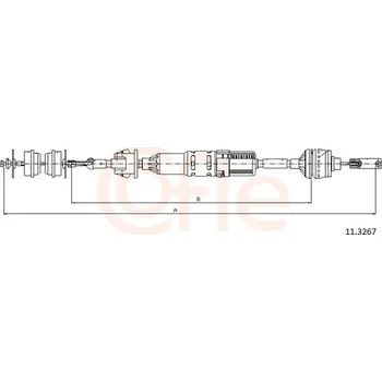 Spojkové lanko Tažné lanko, ovládání spojky COFLE 11.3267
