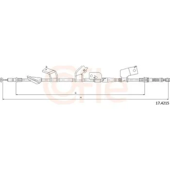 Autodíl Tažné lanko, parkovací brzda COFLE CFE17.4215