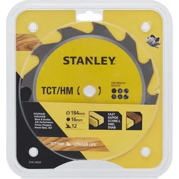 Pilový kotouč Pilový kotouč TCT/HM pro podélné řezy 184 x 16 mm, 12 zubů Stanley STA13020