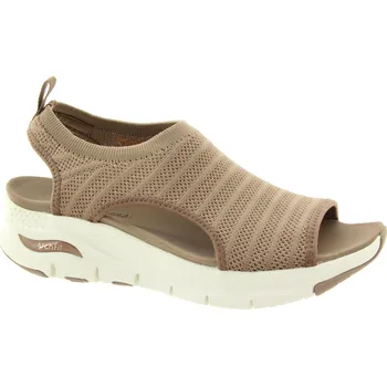 Dámské sandále SKECHERS Dámské textilní béžové sandály 119346-MOC-855 Velikost 40