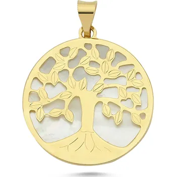 Přívěsek Lillian Vassago Zlatý přívěsek strom života s perletí LLV31-GP038Y