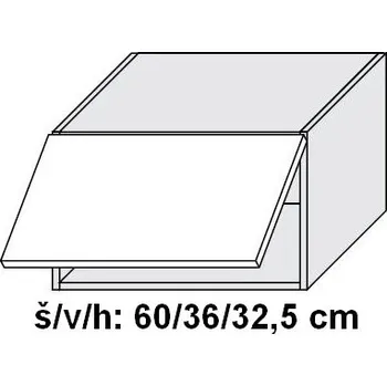 Kuchyňská skříňka kuchyňská skříňka horní SIGNUM BÍLÁ W4B/60 - grey