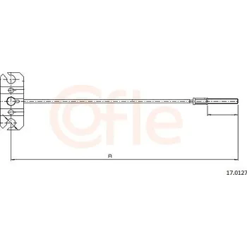 Lanko parkovací brzdy Tažné lanko, parkovací brzda COFLE 17.0127