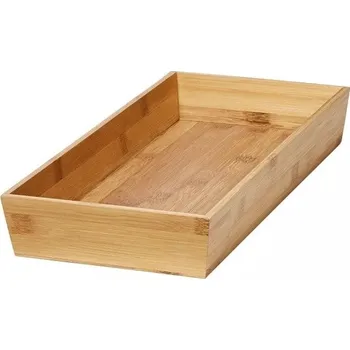 Příborník do zásuvky Goodhome Organizér do šuplíku, do kuchyně, příborník - NITAKI bambusový 20 x 43 cm