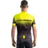 cyklistický dres CRUSSIS CSW-056 s krátkým rukávem černý/žlutý