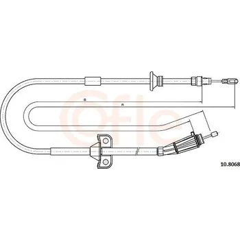 Auto-moto Lanovod parkovací brzdy COFLE 10.8068