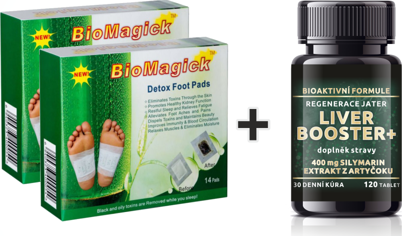 BIO-DETOX BIOMAGICK DETOXIKAČNÍ NÁPLASTI 2 + 1 LIVER BOOSTER ZDARMA