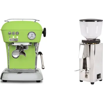 Příprava kávy Ascaso Dream ONE, Fresh Pistachio + ECM C-Manuale 54