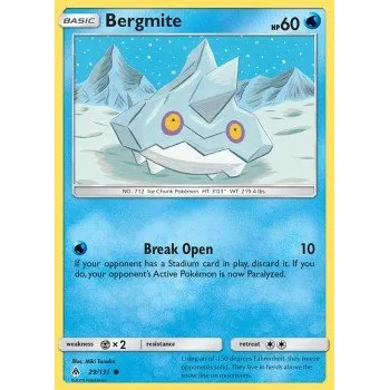 Sběratelská karetní hra Pokémon FLI 029/131 Bergmite - Forbidden Light Stav: Excellent, Verze: REVERSE HOLO