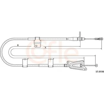 Autodíl Lanovod parkovací brzdy COFLE 17.0336