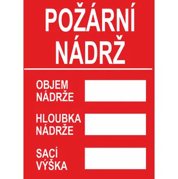 Požární nádrž - 3 pole plast 3 mm 400 x 300 mm