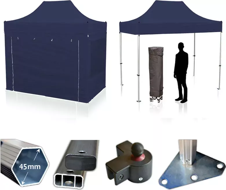 Nůžkový párty stan RedX® PROFI 2x3 m (Kvalitní profesionální párty stan 2x3 m - dostupný v 4 barvách a možností vlastního potisku)
