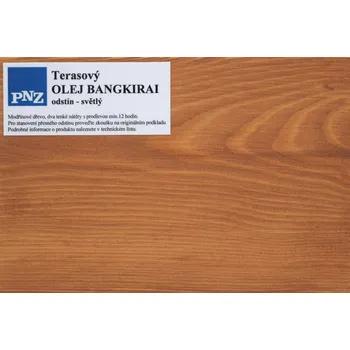 barva a nátěr na dřevo PNZ Terasový olej - Bangkirai 0,75 L Odstín: Bangkirai světlý