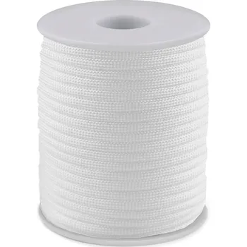 Výtvárné potřeby Padáková / oděvní šňůra Ø4 mm Varianta: 12 (01) bílá, Balení: 25 m