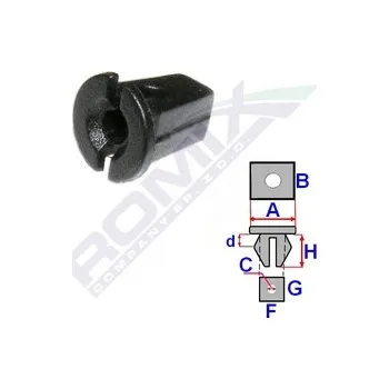 Matice Rozpínací matice pro kryty podvozku Romix 15502 - 10 ks