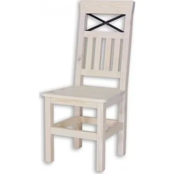 Jídelní židle Masivní židle SEL 15 - K13/K02 (bělená borovice/hnědá)