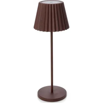 Venkovní osvětlení BIZZOTTO Zahradní stolní LED lampa ARTIKA 36 cm hnědá