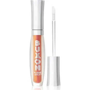 Lesk na rty Buxom PLUMP SHOT™ COLLAGEN PEPTIDES ADVANCED PLUMPING MULTICHROME LIP SERUM třpytivý lesk na rty se zvětšujícím efektem odstín Starstruck Coral 4 ml