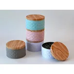 Plechová dóza se vzorem 250 ml BÍLÁ