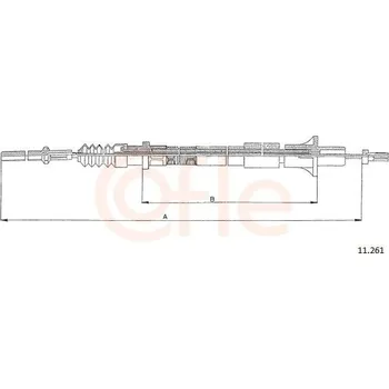 Spojkové lanko Tažné lanko, ovládání spojky COFLE 11.261