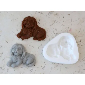 Silikonová forma - ozdoba pejsek 58 x 45 mm