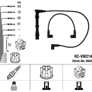 Zapalovací kabel Sada kabelů pro zapalování NGK RC-VW214
