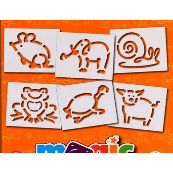 Sada 6 ks šablon - Zvířátka II