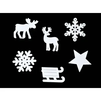 Vánoční dekorace Dřevěné dekorace ZIMNÍ MOTIVY F - hvězda