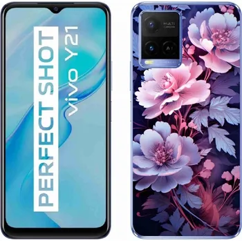 Pouzdro na mobilní telefon Gelový kryt mmCase na Vivo Y21/Y21s/Y33s - květiny 11