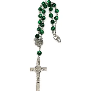 Růženec Růženec z malachitu (syntetický) – Praktické zapínání, elegantní vzhled