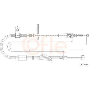 Autodíl Tažné lanko, parkovací brzda COFLE 17.5043