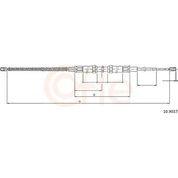 Auto-moto Tažné lanko, parkovací brzda COFLE 10.9037
