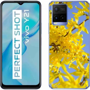 Pouzdro na mobilní telefon Gelový kryt mmCase na Vivo Y21/Y21s/Y33s - žluté květy