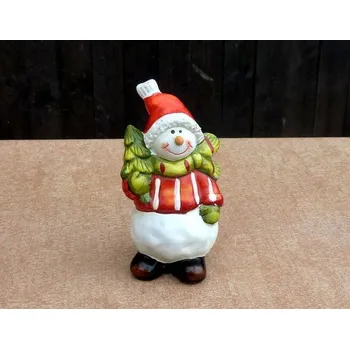 Silikonová forma - Sněhulák se stromkem 60 x 45 x 110 mm