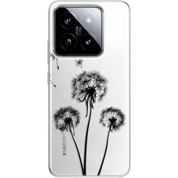 Pouzdro na mobilní telefon Odolné silikonové pouzdro iSaprio - Three Dandelions - black - Xiaomi 14