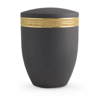 Smuteční dekorace Ekologická urna Krypta Gold - Antracit