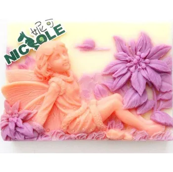 Silikonová forma - Květinová víla II - 95 x 70 x 31 mm