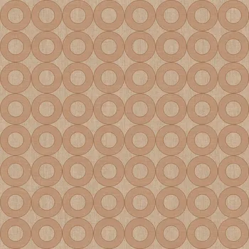 Tapeta Cristiana Masi by Parato Světle hnědá vliesová tapeta na zeď s kruhy, 30168, Energie, Cristiana Masi by Parato, velikost 10,05 x 0,53 m