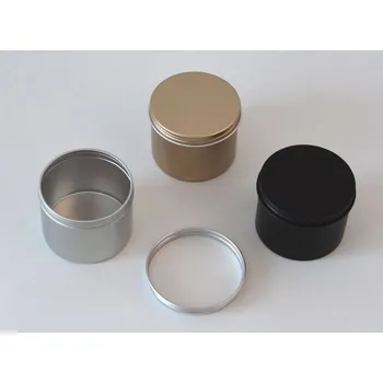 Dóza na potraviny Plechová dózička se šroubovacím víčkem 120 ml ZLATÁ (ROSEGOLD)