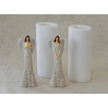 Forma na odlévání Silikonová forma - Květinový anděl malý 1 - 50 x 27 x 150 mm